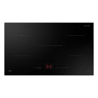 Samsung - 36" Built-In Electric Induction Cooktop with 5 Burners and Wi-Fi - Black - Front_Zoom