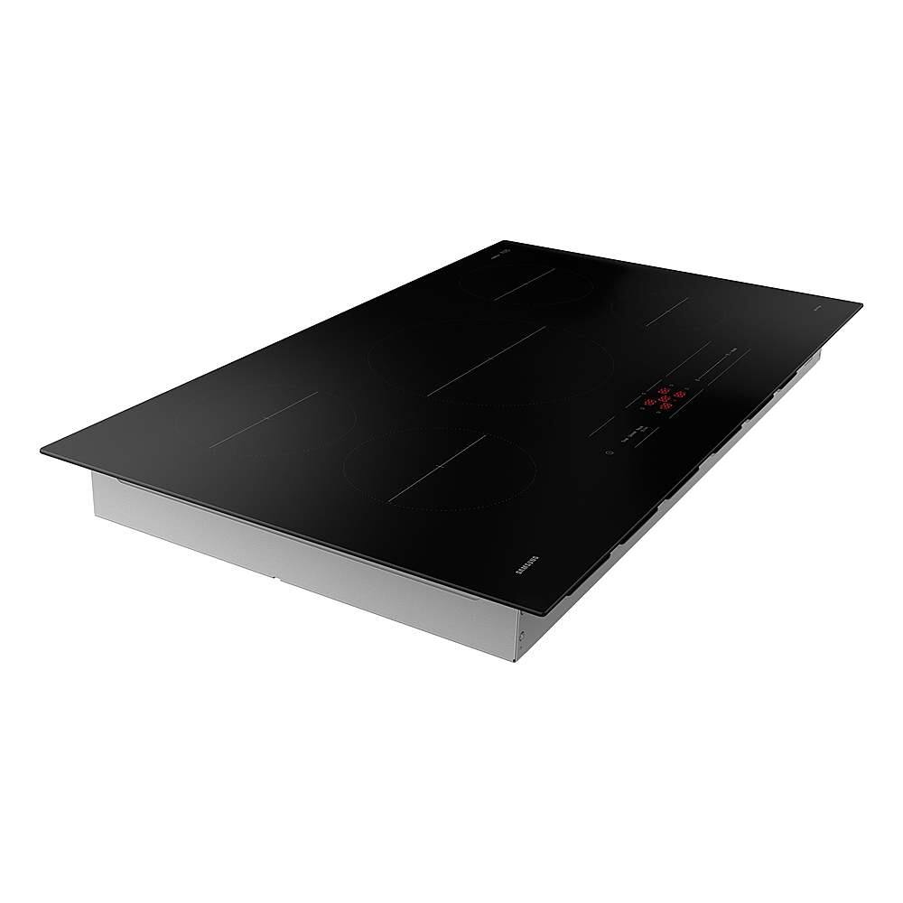 Alt View 14. Samsung - 36" Built-In Electric Induction Cooktop with 5 Burners and Wi-Fi - Black.