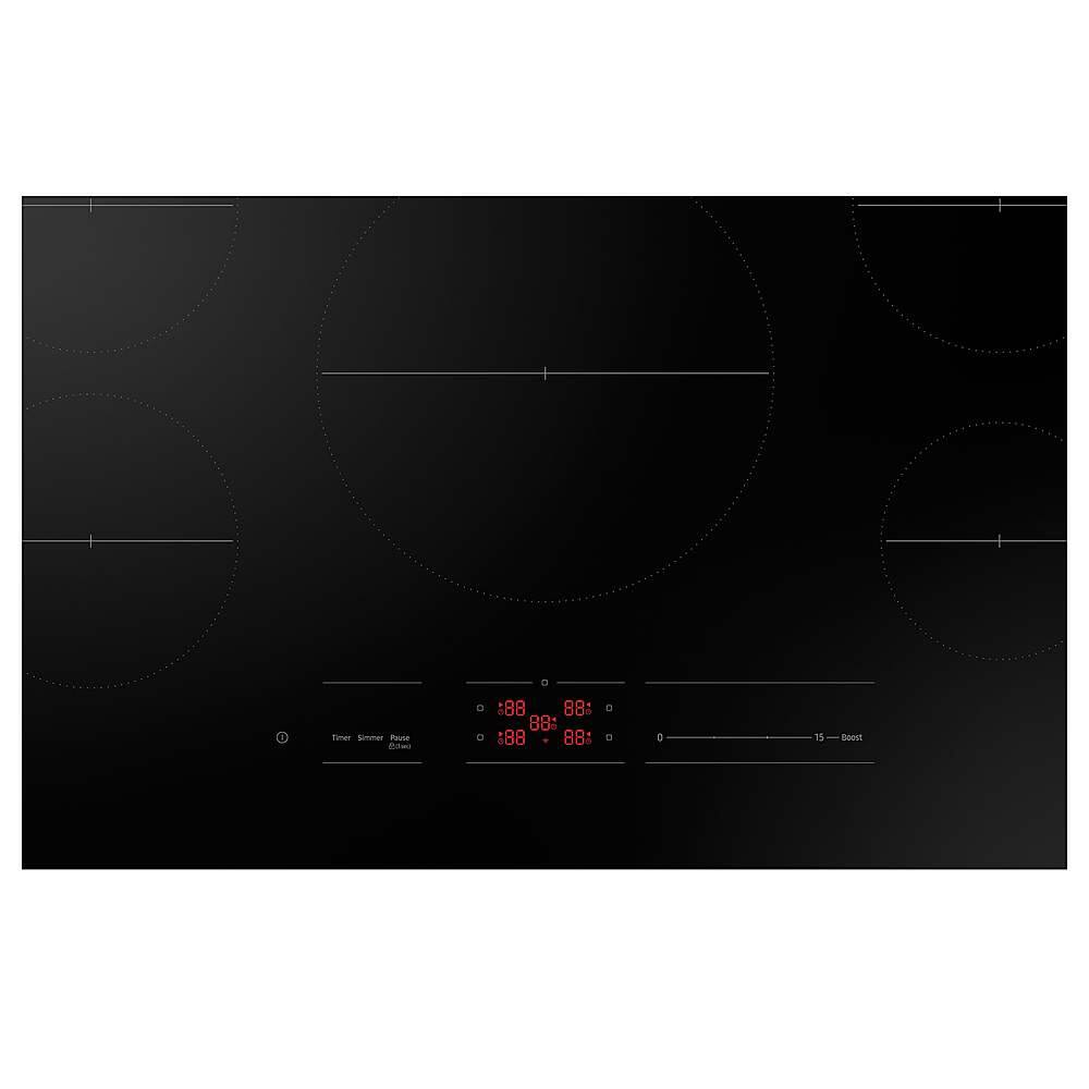 Alt View 16. Samsung - 36" Built-In Electric Induction Cooktop with 5 Burners and Wi-Fi - Black.