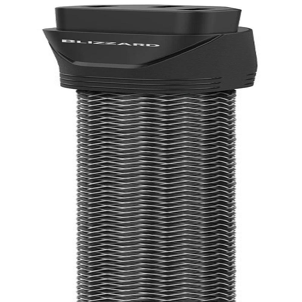 Angle. AudioQuest - Blizzard 9.8' Power Cable with C13 to 3-Prong Wall Plug Connectors - Black.