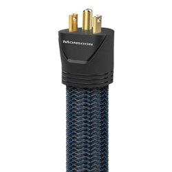 AudioQuest - 1.0M Monsoon US IEC19 Power Cable - Dark Blue/Black - Front_Zoom