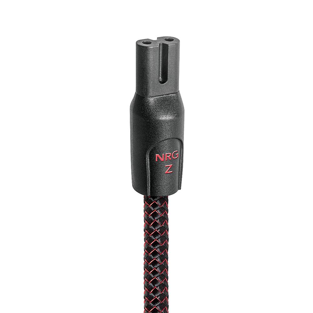 Angle. AudioQuest - NRG-Z2 3.3' Power Cable with C7 to 3-Prong Wall Plug Connectors - Black.