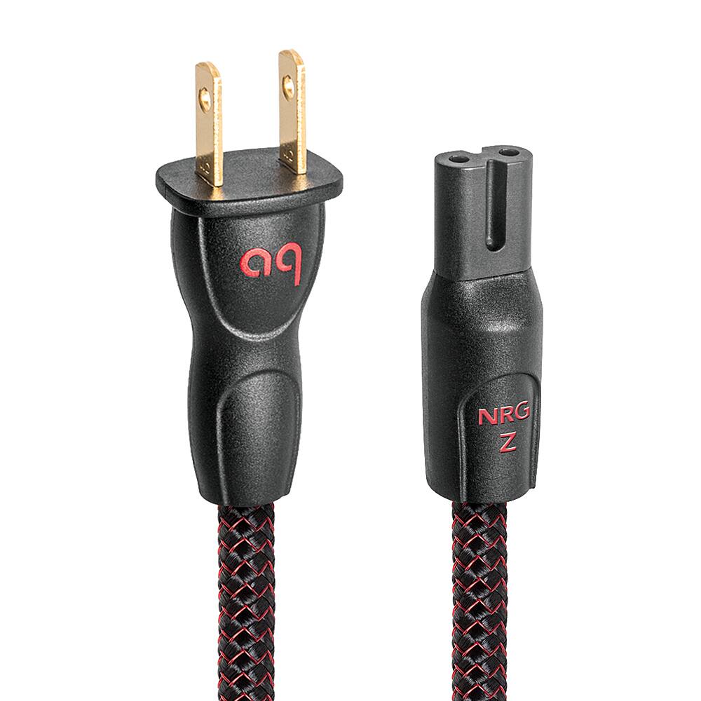 Left. AudioQuest - 2.0M NRG-Z2 US Power Cable - Dark Red/Black.