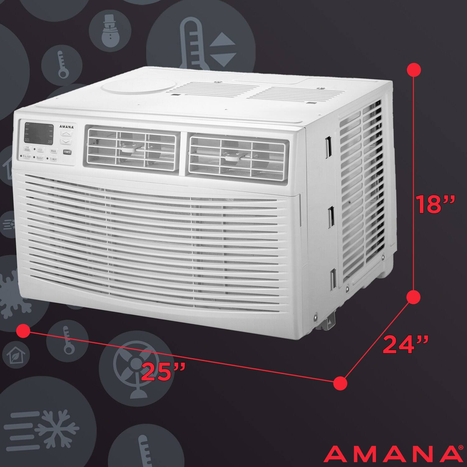 AMANA - 18" x 25" x 24"