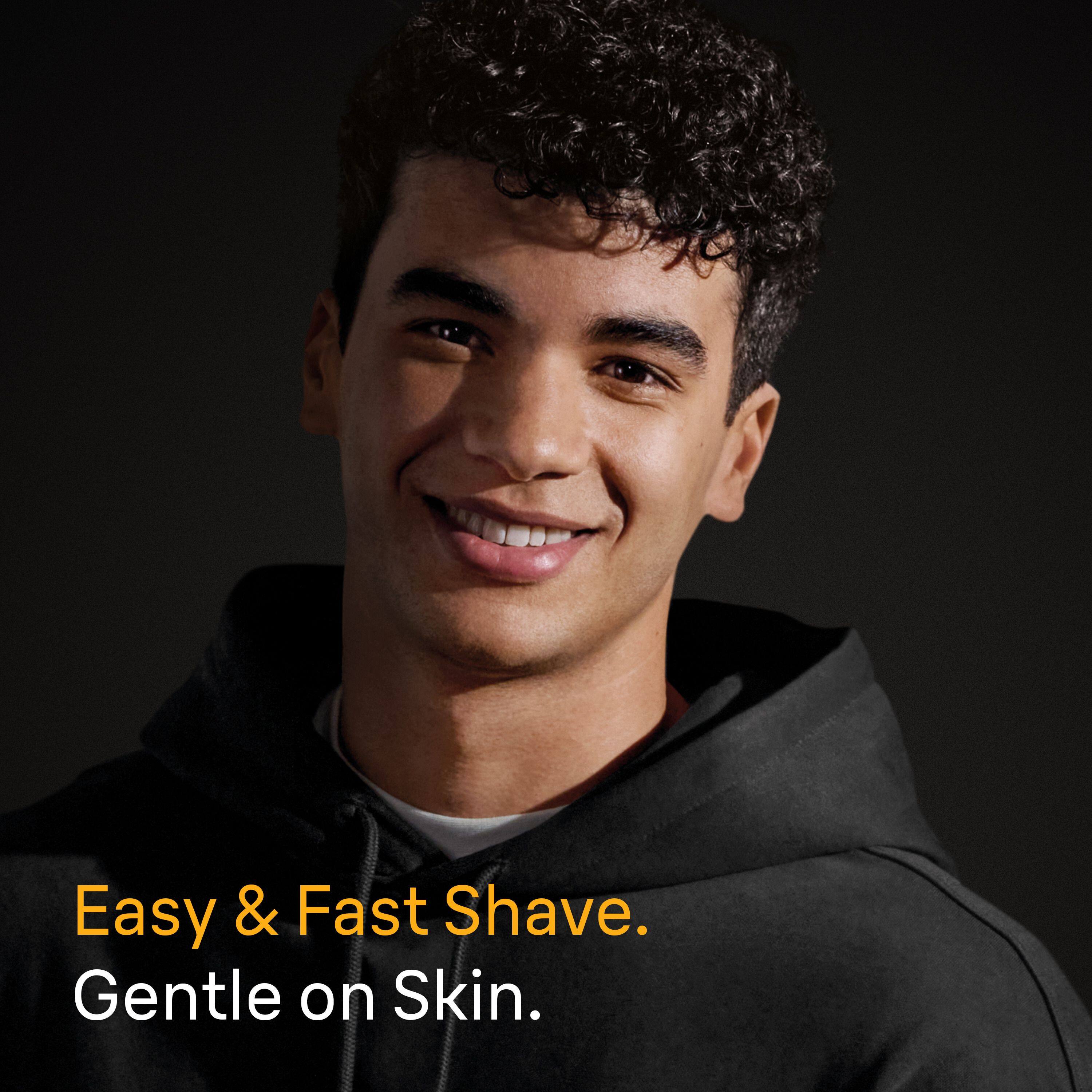 Easy & Fast Shave.  
Gentle on Skin.