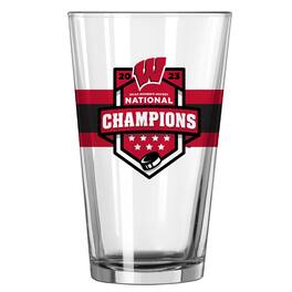 Logo Brands - Wisconsin Badgers 2023 NCAA Women's Ice Hockey National Champions 16oz. Pint Glass - Multicolor