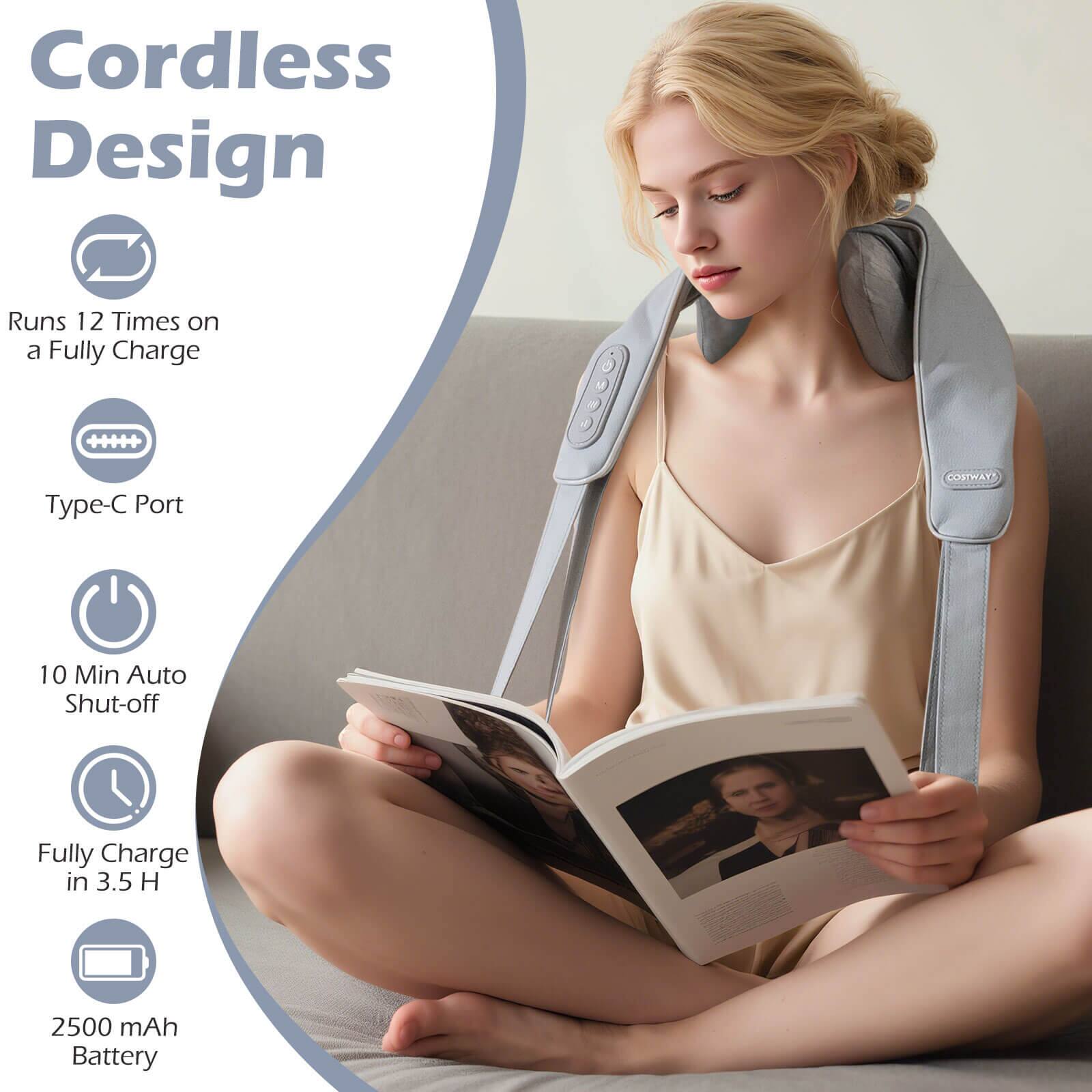 Cordless Design

- Runs 12 Times on a Fully Charge
- Type-C Port
- 10 Min Auto Shut-off
- Fully Charge in 3.5 H
- 2500 mAh Battery