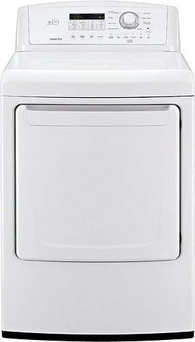  LG - 7.3 Cu. Ft. 8-Cycle Ultra-Large Capacity Electric Dryer - White