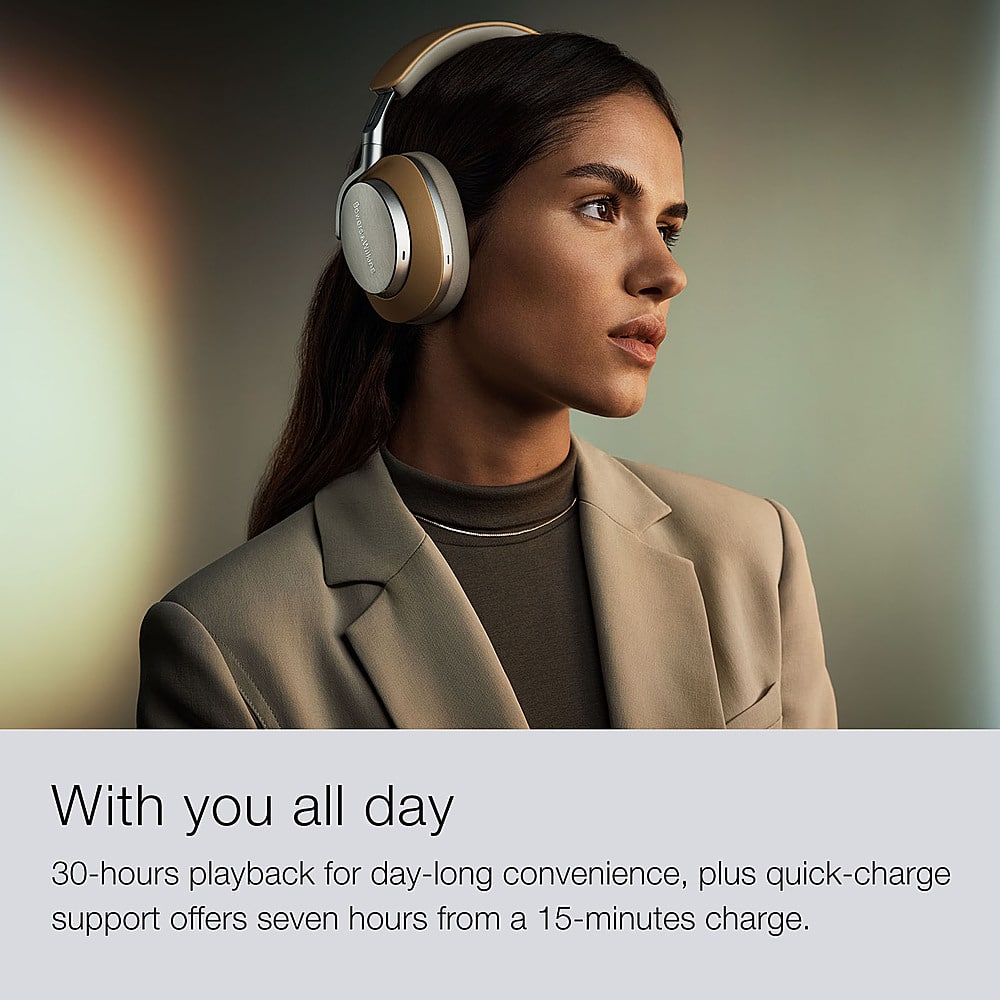 With you all day 30-hours playback for day-long convenience, plus quick-charge support offers seven hours from a 15-minutes charge.