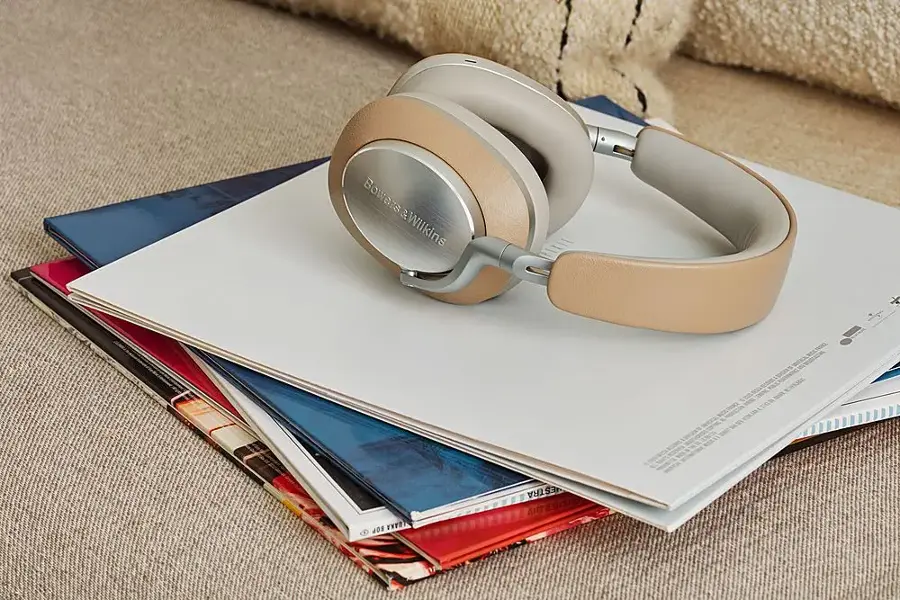 Alt View 25. Bowers & Wilkins - Px8 Over-Ear Wireless Noise Cancelling Headphones - Tan.