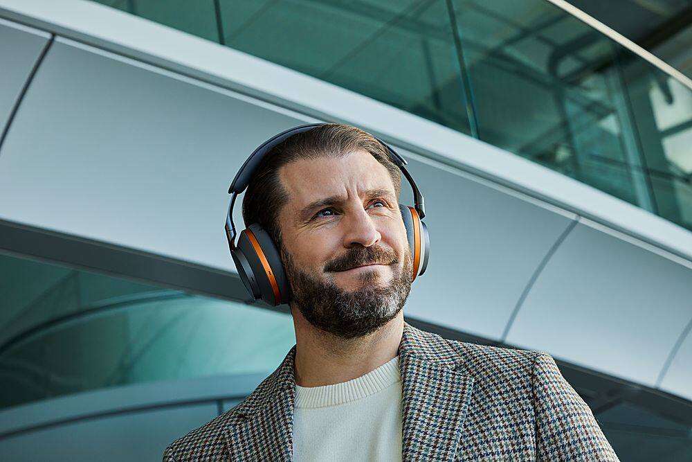 Alt View 27. Bowers & Wilkins - Px8 Over-Ear Wireless Noise Cancelling Headphones - Gray.