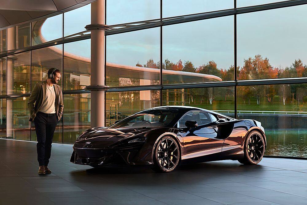 Alt View 28. Bowers & Wilkins - Px8 Over-Ear Wireless Noise Cancelling Headphones - Gray.