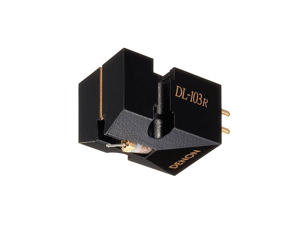 Front. Denon - DL-103R MC Phono Cartridge - Black.