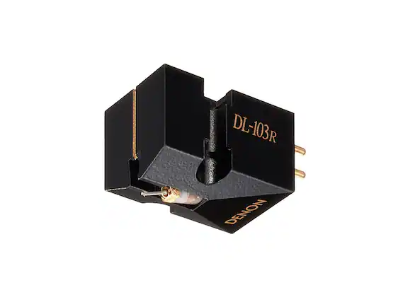 Front. Denon - DL-103R MC Phono Cartridge - Black.