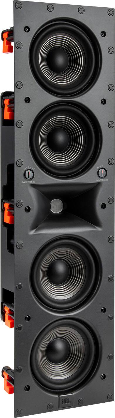 Angle. JBL - Studio 6 Quad-5.25" 2-Way In-Wall Speaker (Each) - Black.