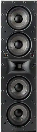 Front. JBL - Studio 6 Quad-5.25" 2-Way In-Wall Speaker (Each) - Black.