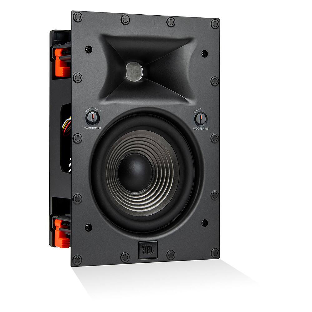 Angle. JBL - Studio 6 6.5" 2-Way In-Wall Speaker with Compression Tweeter (Each) - Black.
