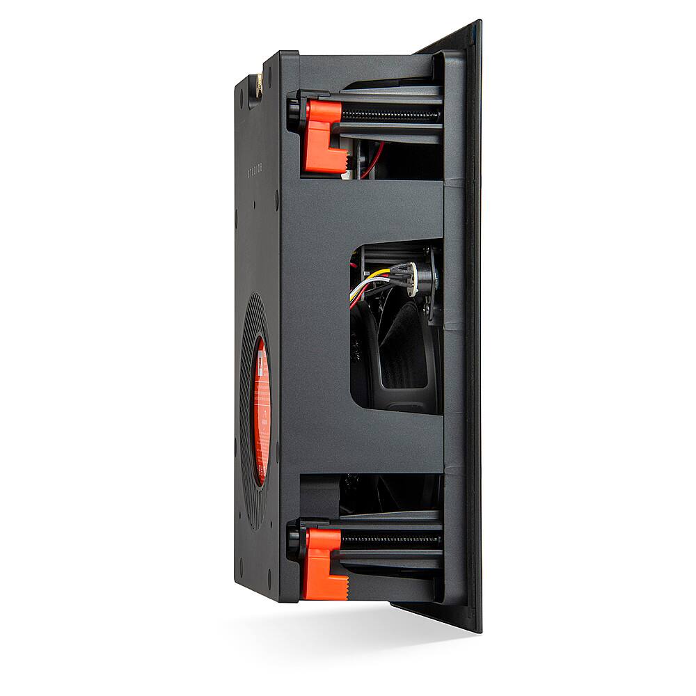 Left. JBL - Studio 6 6.5" 2-Way In-Wall Speaker with Compression Tweeter (Each) - Black.