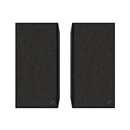Front. Klipsch - The Nines 8" Powered Speakers (Pair) - Matte Black.