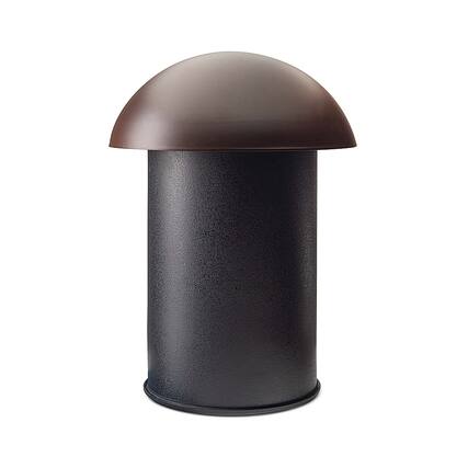 Front. MartinLogan - Outdoor Living Foundation 8" All-weather, Underground Subwoofer - Dark Bronze.