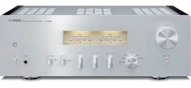 Front. Yamaha - Yamaha A-S1200 Integrated Amplifier - Silver.
