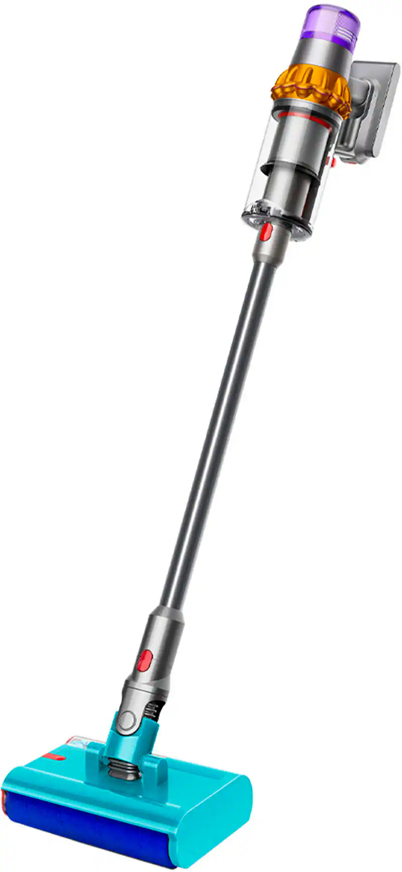 Front. Dyson - V15s Detect Submarine Cordless Vacuum with 10 accessories - Yellow/Nickel.