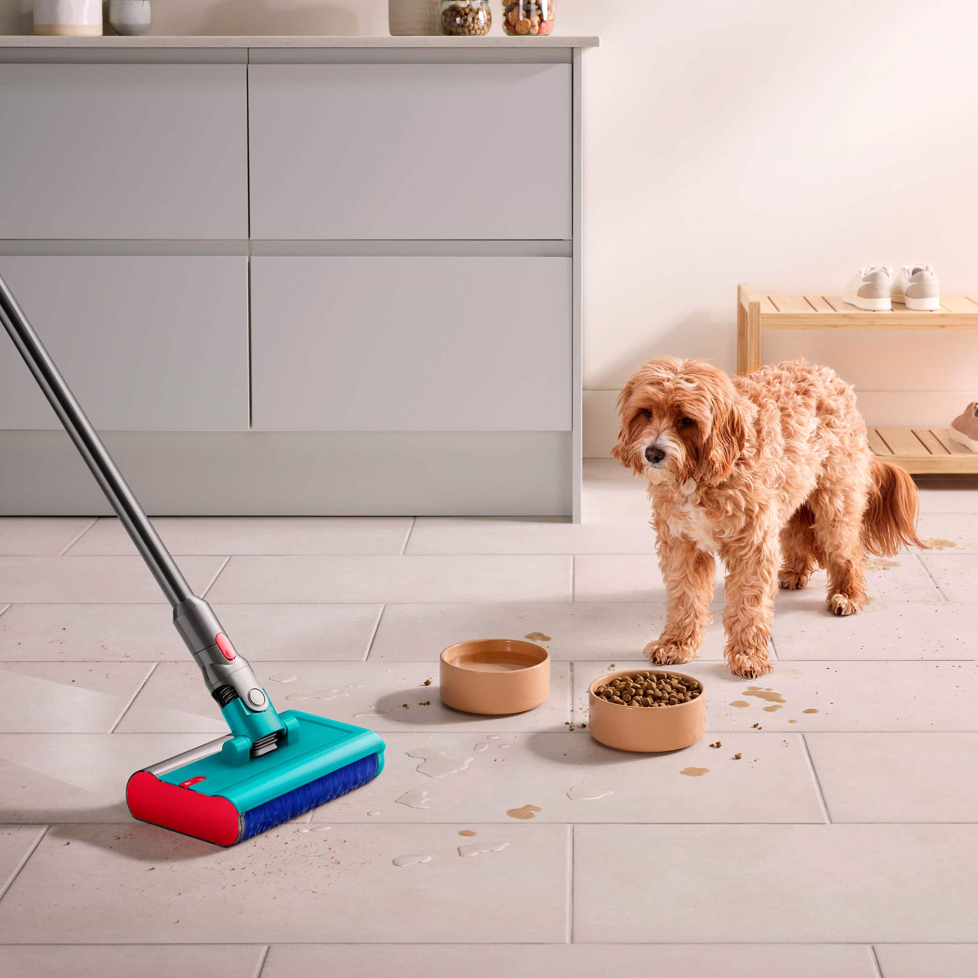 Alt View 13. Dyson - V15s Detect Submarine Cordless Vacuum with 10 accessories - Yellow/Nickel.