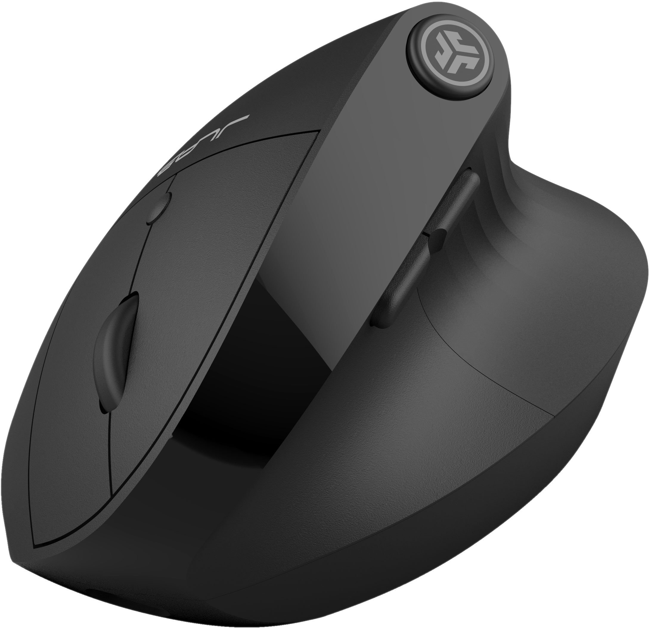 Angle View: JLab - JBuds Ergonomic Wireless Mouse - Black