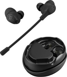 JLab Work Buds True Wireless Earbuds - Black - Front_Zoom