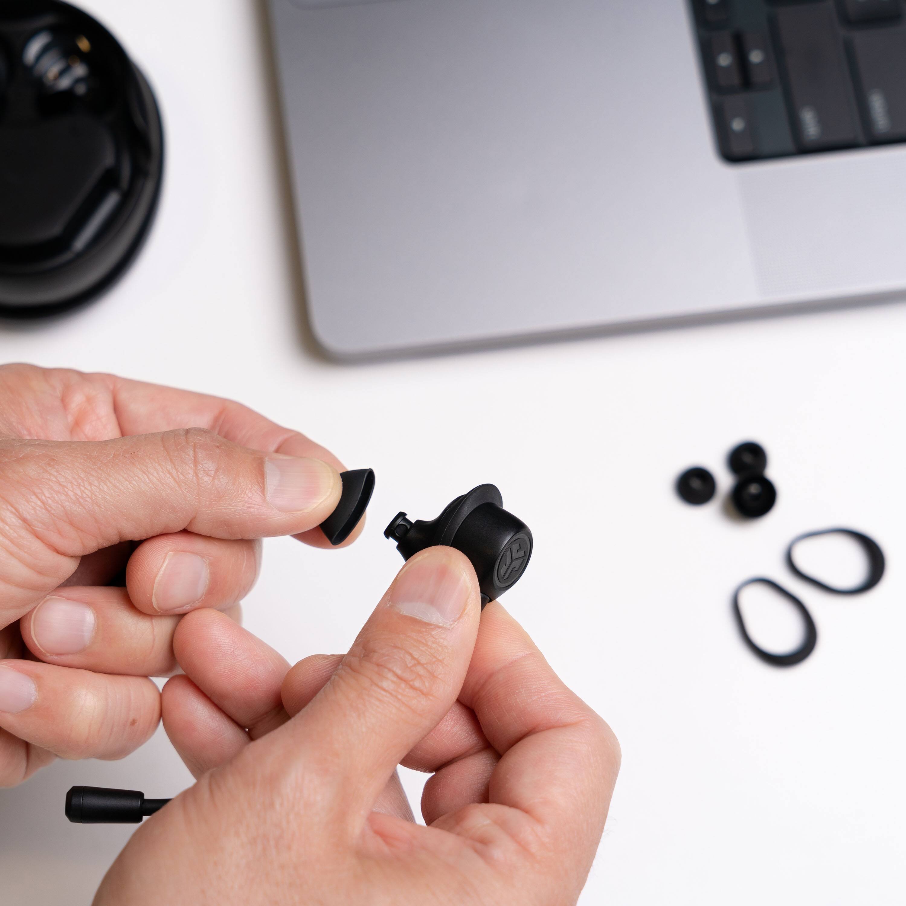 Alt View 20. JLab - JLab Work Buds True Wireless Earbuds - Black.