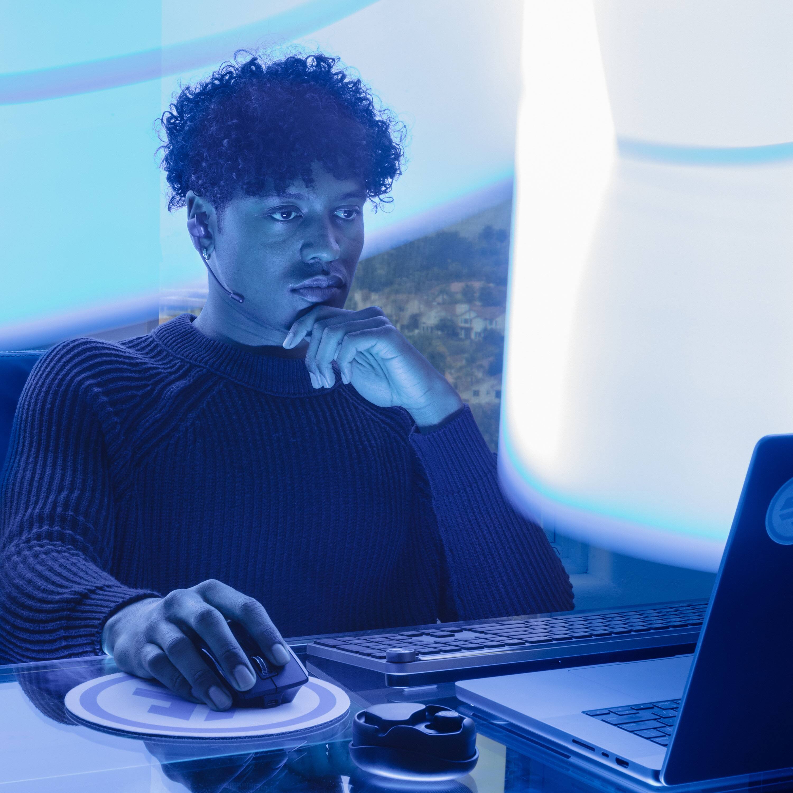 Alt View 29. JLab - JLab Work Buds True Wireless Earbuds - Black.