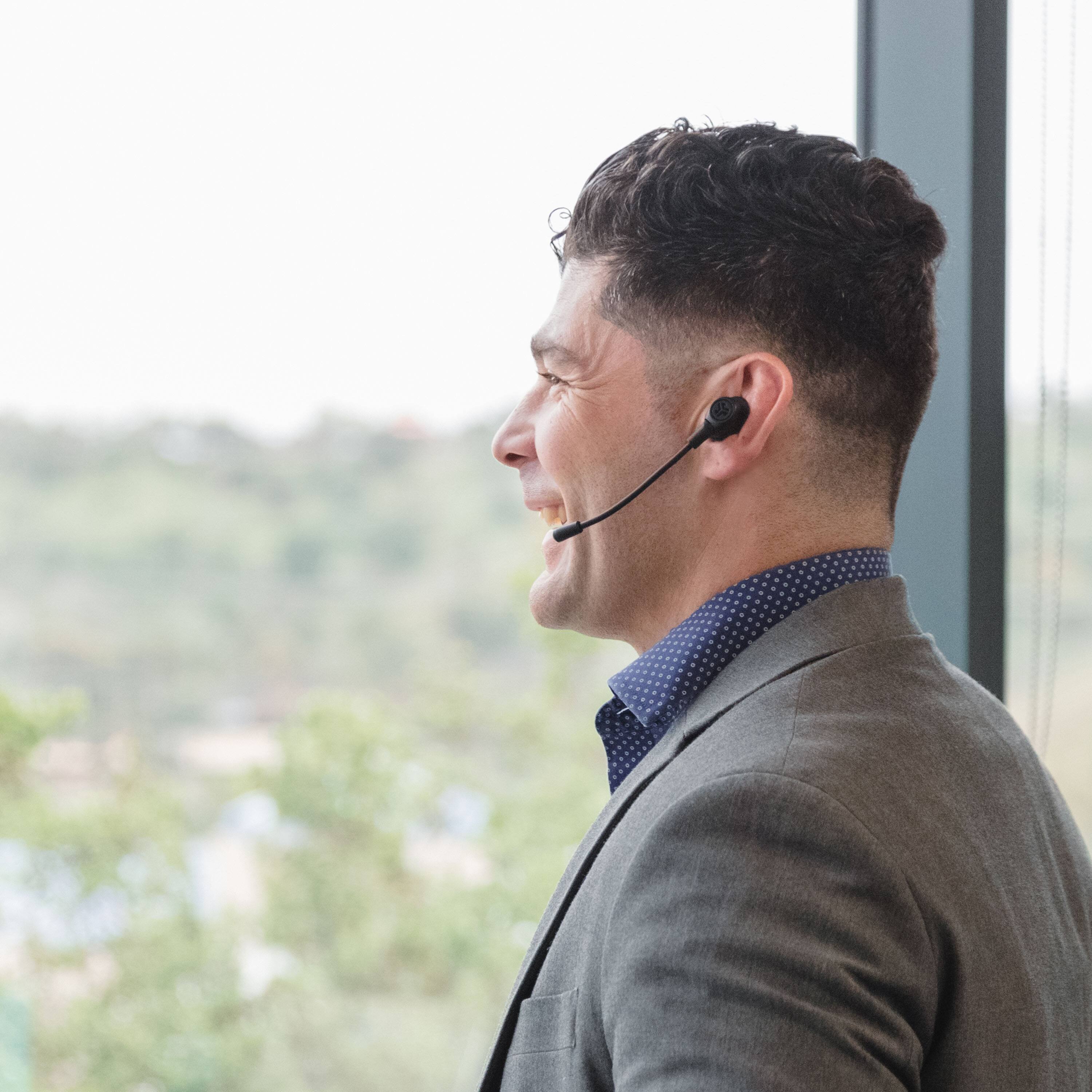 Alt View 35. JLab - JLab Work Buds True Wireless Earbuds - Black.