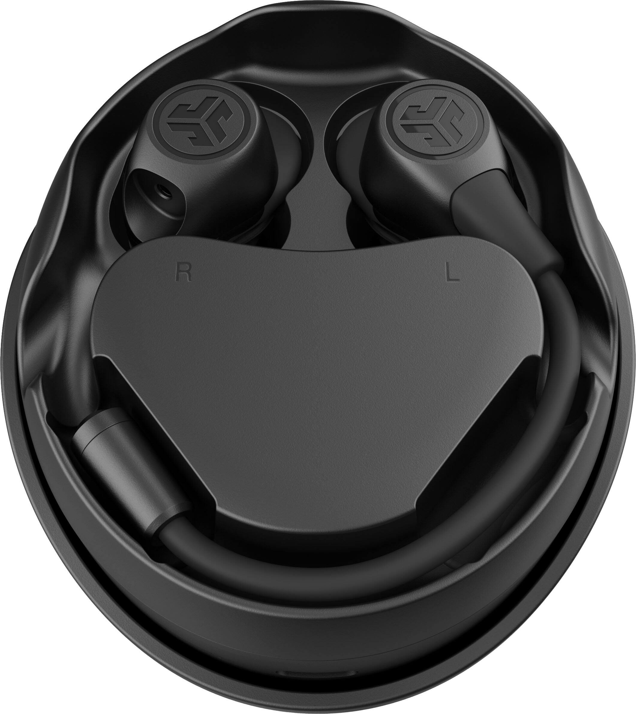 Left. JLab - JLab Work Buds True Wireless Earbuds - Black.