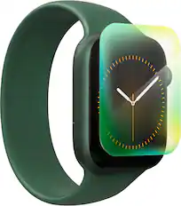 Angle. ZAGG - InvisibleShield Ultra Eco Impact & Scratch Screen Protector for Apple Watch Series 7, 8 & 9 41mm - Clear.