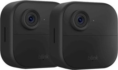 Blink - Outdoor 4 2-Camera Wireless 1080p Security System with Up to Two-year Battery Life - Black - Front_Zoom