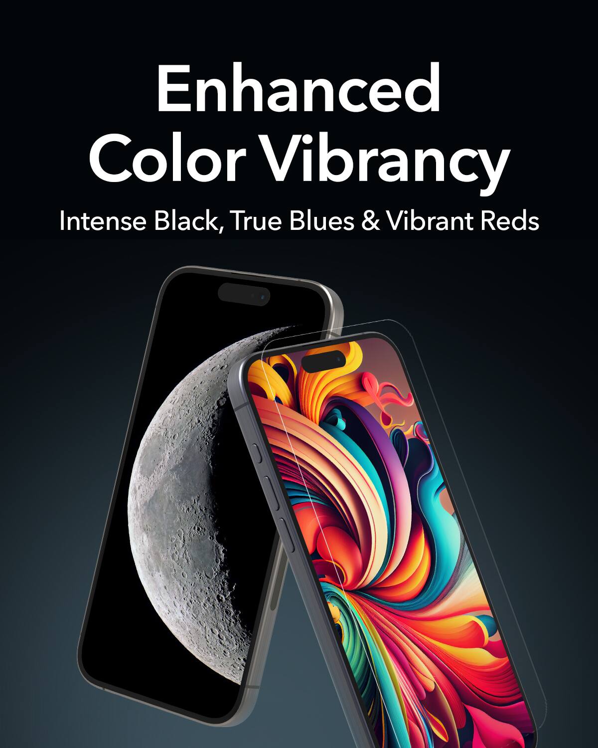 Enhanced Color Vibrancy: Intense Black, True Blues & Vibrant Reds