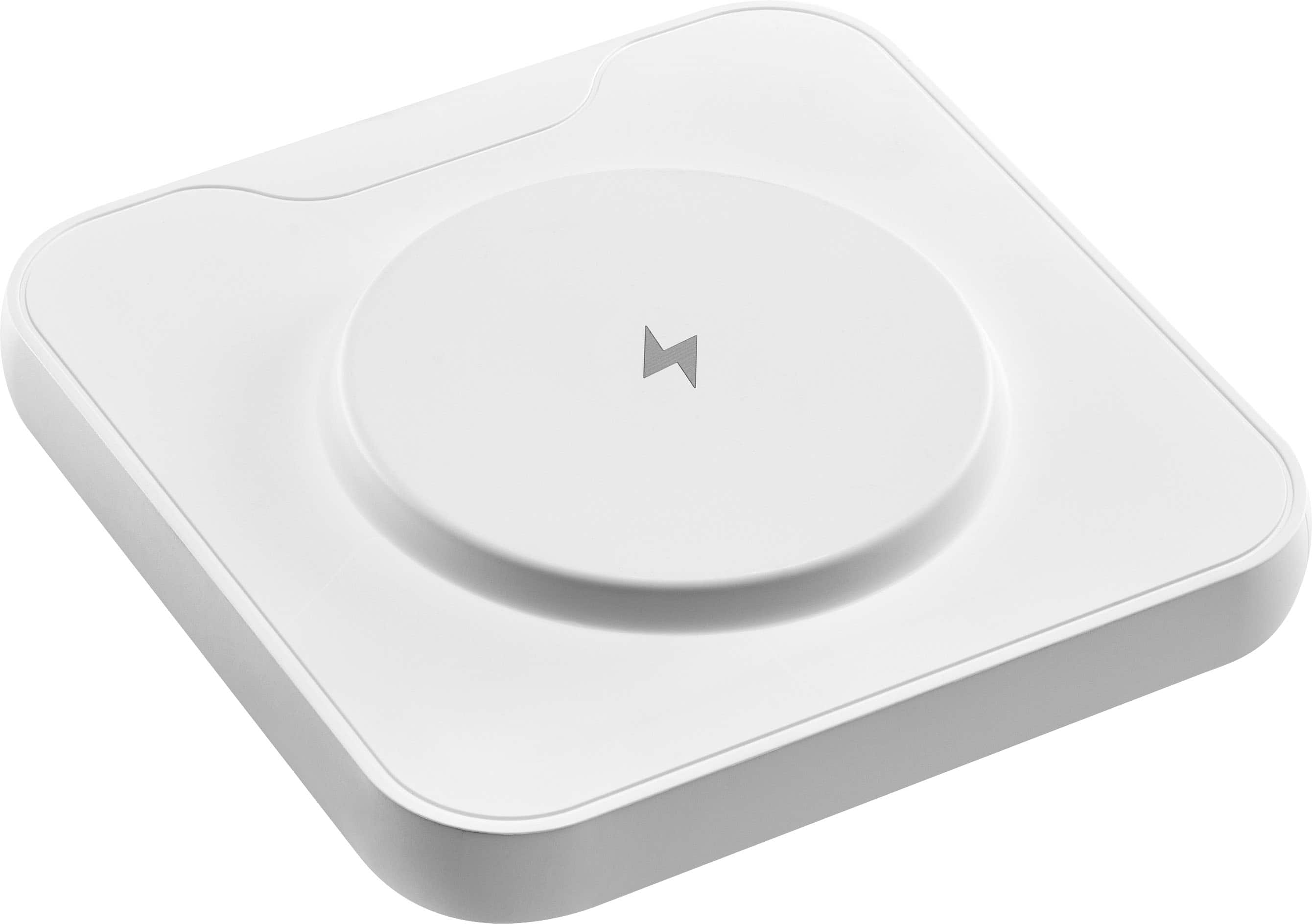 Alt View 1. Best Buy essentials™ - 2-in-1 15W Wireless Charger Kit with Watch Charger Holder for iPhone, Samsung and More Qi Devices - White.