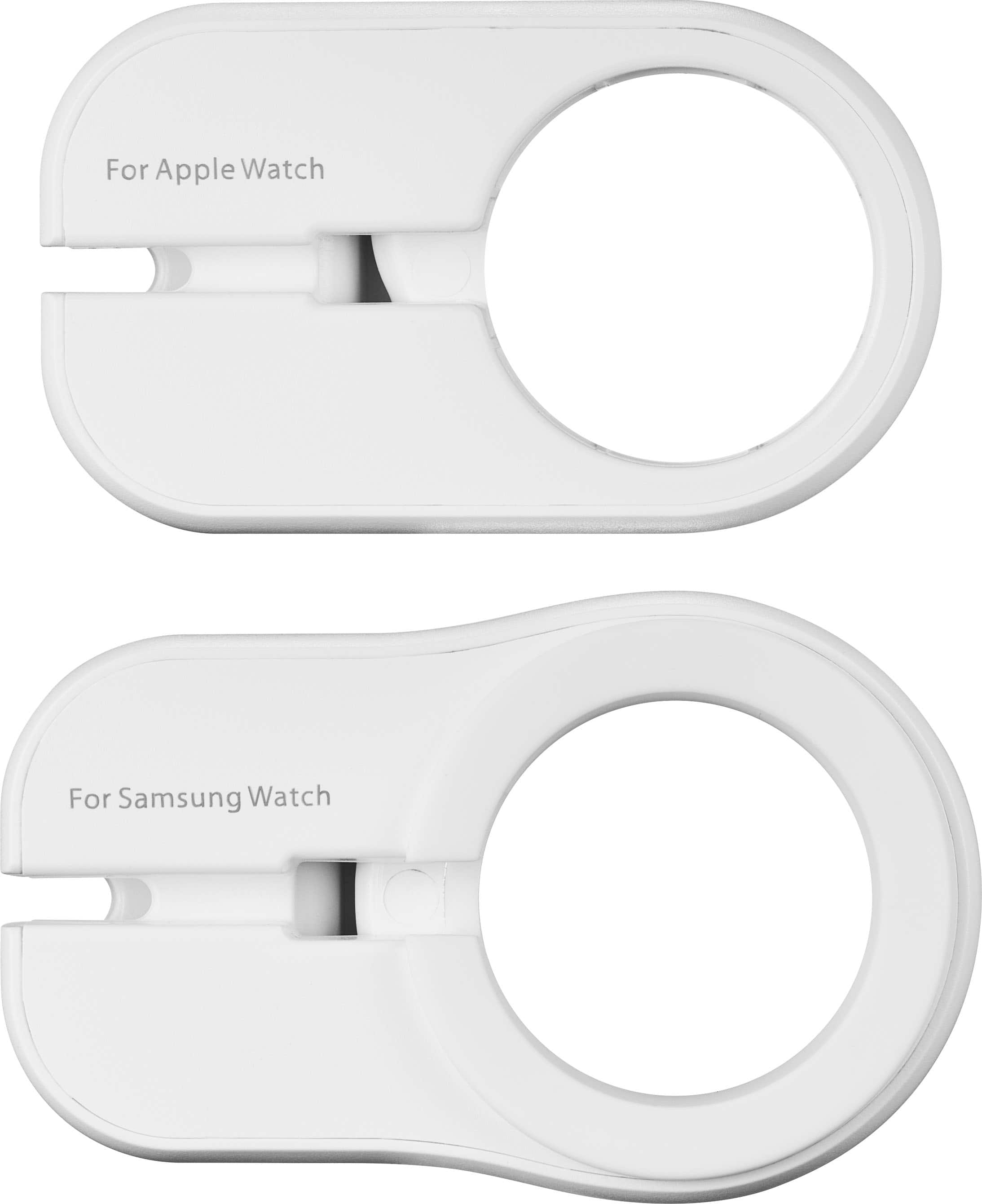 Alt View 23. Best Buy essentials™ - 2-in-1 15W Wireless Charger Kit with Watch Charger Holder for iPhone, Samsung and More Qi Devices - White.