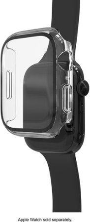 ZAGG - InvisibleShield Glass Elite 360 Bumper Screen Protection for Apple Watch Series 7, 8 & 9 45mm & SE/4, 5 & 6 44mm - Clear_1