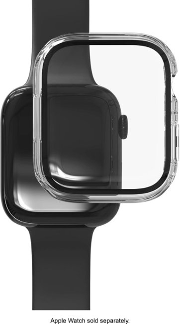ZAGG - InvisibleShield Glass Elite 360 Bumper Screen Protection for Apple Watch Series 7, 8 & 9 45mm & SE/4, 5 & 6 44mm - Clear_2