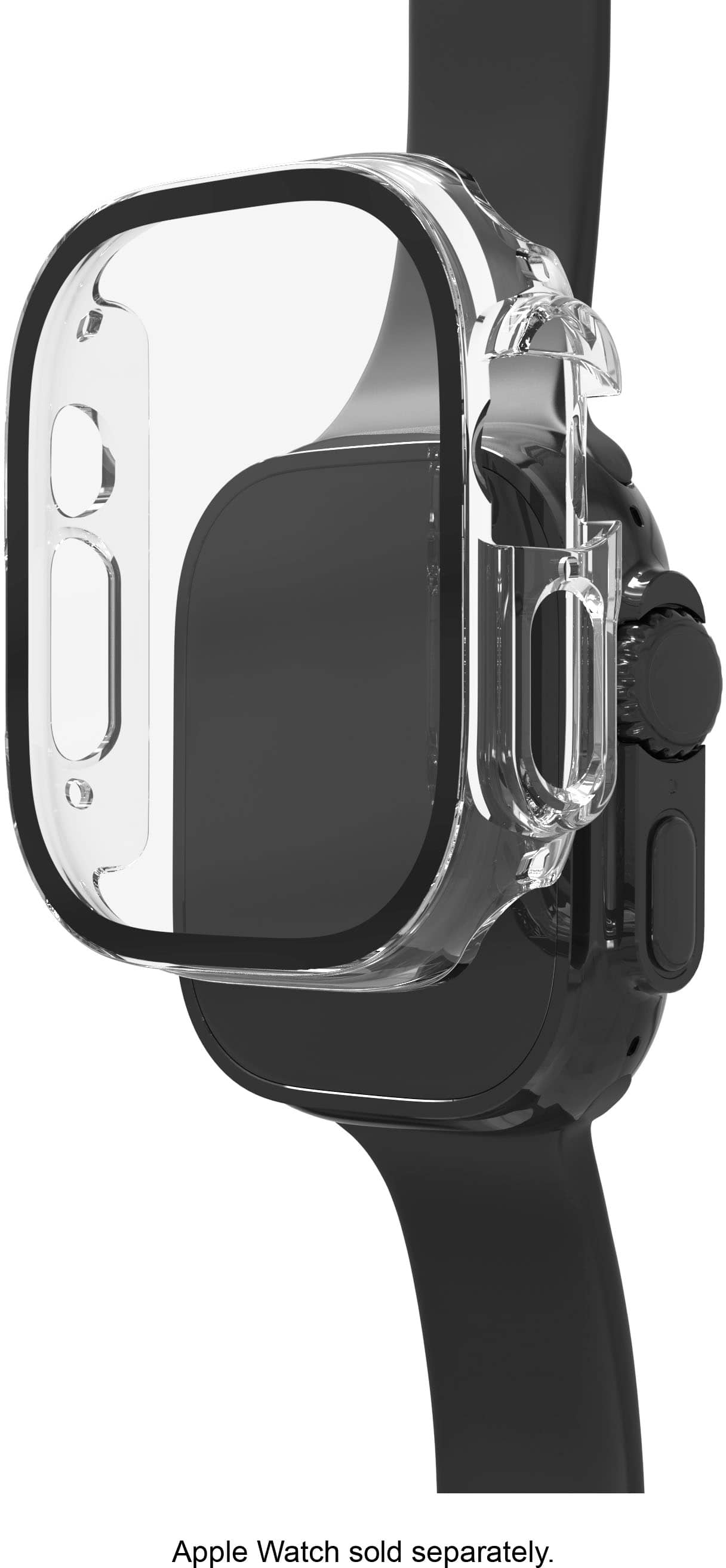 Alt View 11. ZAGG - InvisibleShield Glass Elite 360 Integrated Bumper + Screen Protection for Apple Watch Ultra 49mm - Clear.