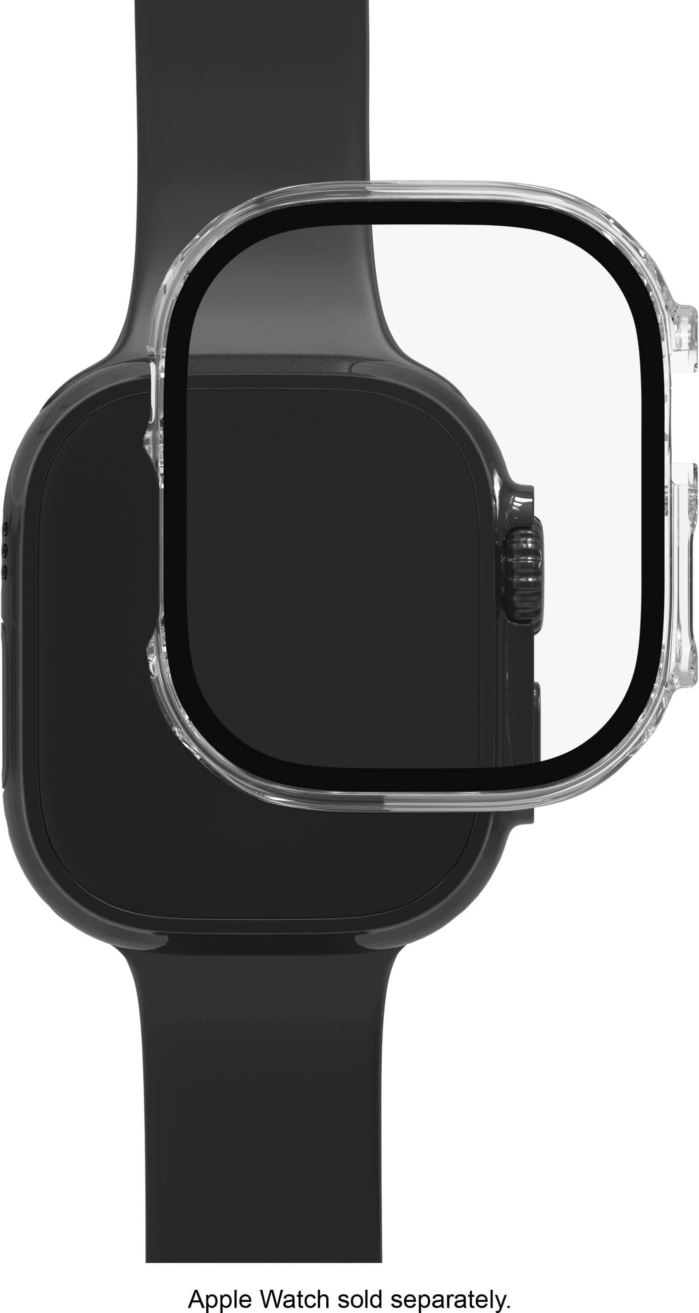 Alt View 12. ZAGG - InvisibleShield Glass Elite 360 Integrated Bumper + Screen Protection for Apple Watch Ultra 49mm - Clear.