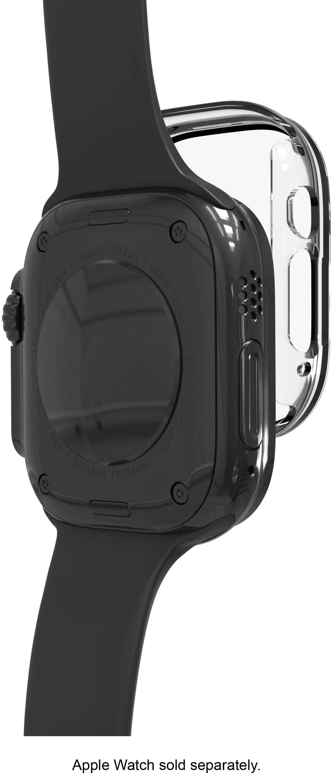 Alt View 13. ZAGG - InvisibleShield Glass Elite 360 Integrated Bumper + Screen Protection for Apple Watch Ultra 49mm - Clear.