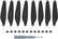 Alt View 16. Digipower - Propellers for DJI Mini 3 Pro & Mini 4 Pro (8-Count) - Black.
