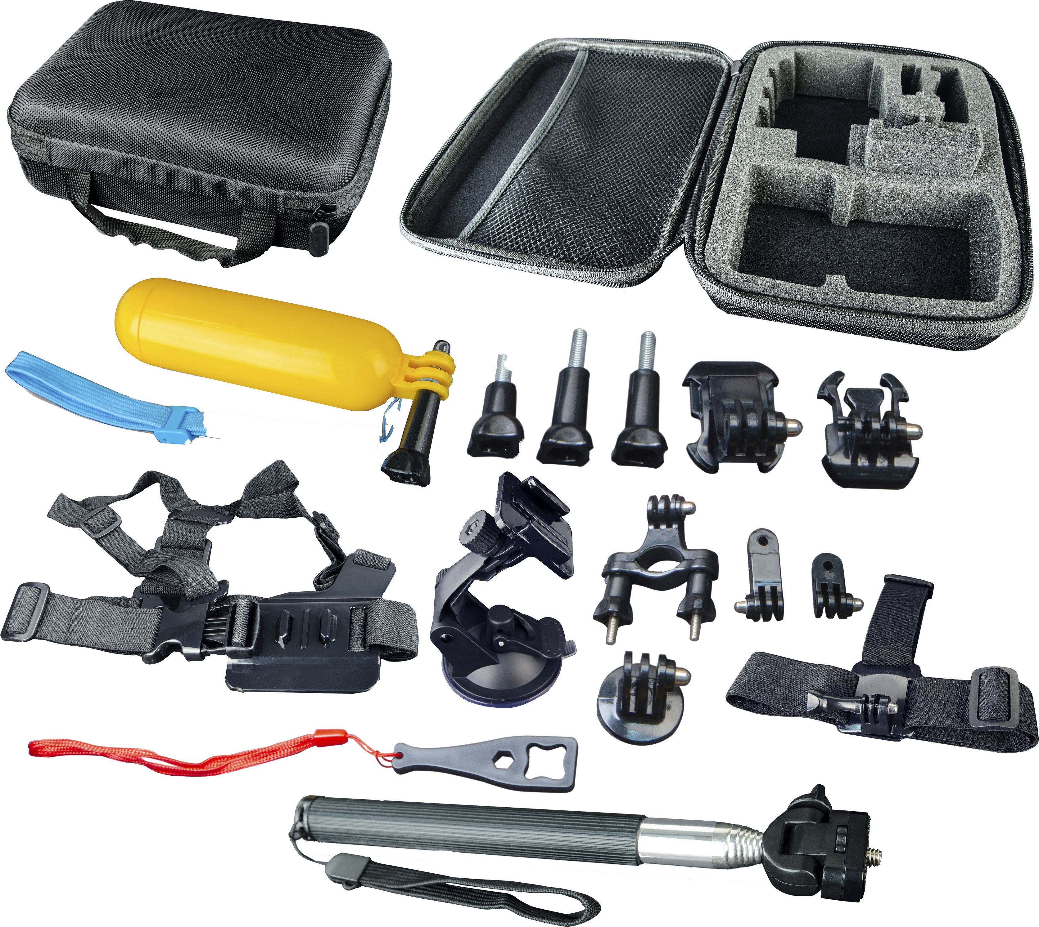 Digipower - Mount Accessories Kit for Action Cameras (15 piece)