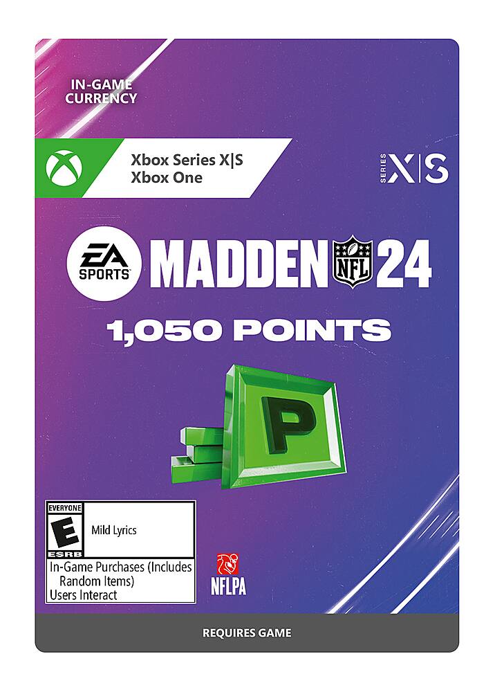 Front. Electronic Arts - Madden NFL 24: 1050 Madden Points.