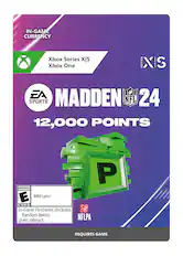 Front. Electronic Arts - Madden NFL 24: 12000 Madden Points.