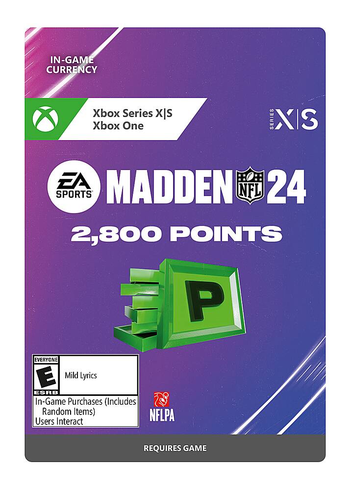 Front. Electronic Arts - Madden NFL 24: 2800 Madden Points.