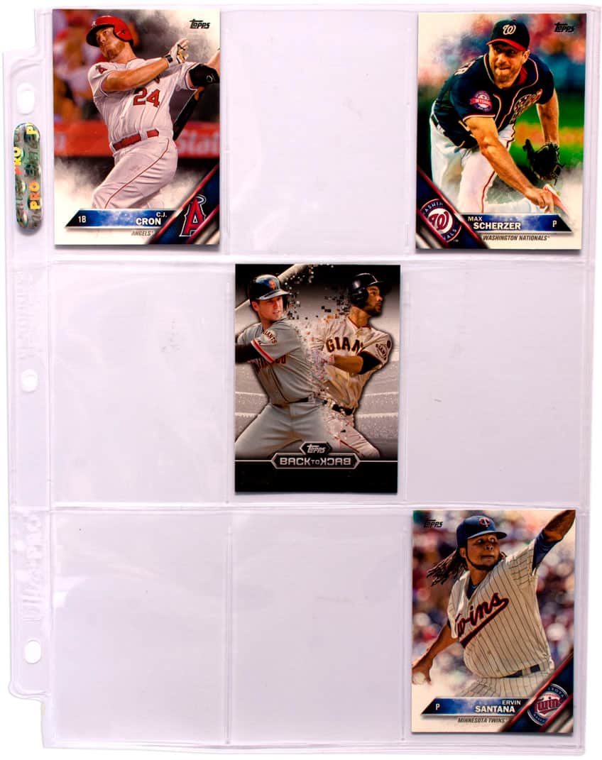 Angle. Ultra PRO - Platinum Series 9-Pocket Pages 25-Count Retail Pack.