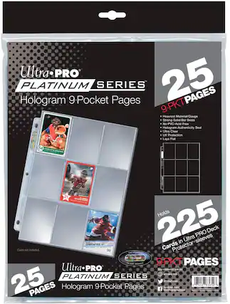 Front. Ultra PRO - Platinum Series 9-Pocket Pages 25-Count Retail Pack.